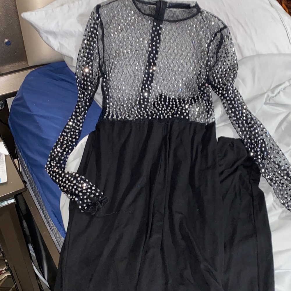 SHEIN Rhinestone one piece